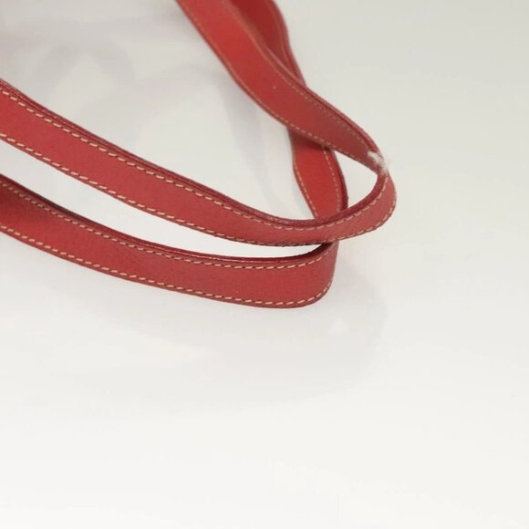 GUCCI Bamboo Backpack Suede Leather Red Gold 003 1956 0030 Auth 129916 main image 4